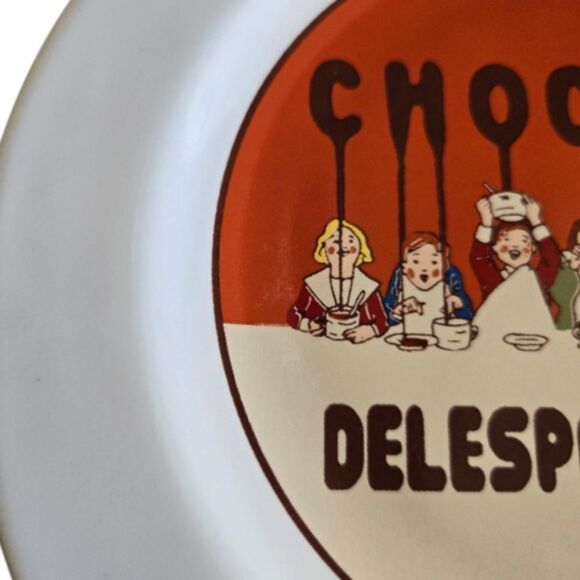 Pottery Barn Ceramic Chocolate Dessert Plate, Red Chocolat Delespaul-Havez - Picture 4 of 6